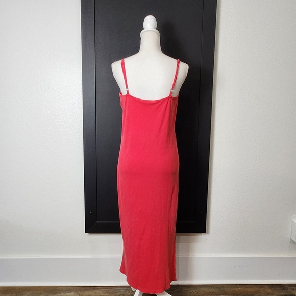 NWT Tommy Hilfiger Women's Washed Ribbed Sleeveless Midi Dress Size Medium - Picture 6 of 11